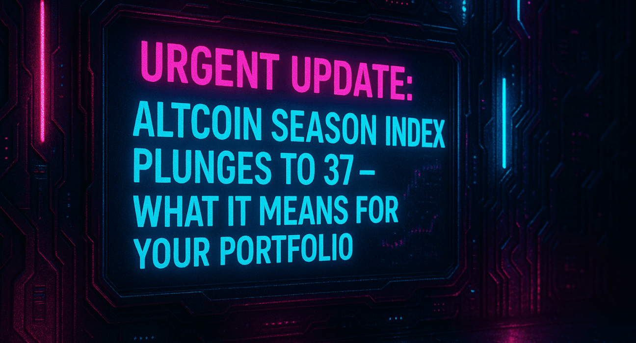Urgent Update: Altcoin Season Index Plunges to 37 – What It Means for Your Portfolio