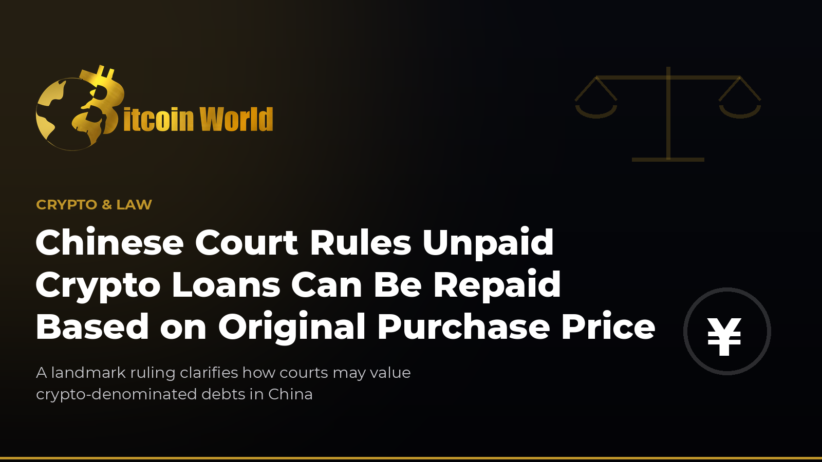 Chinese Court Rules Unpaid Crypto Loans Can Be Repaid Based on What the Lender Originally Paid