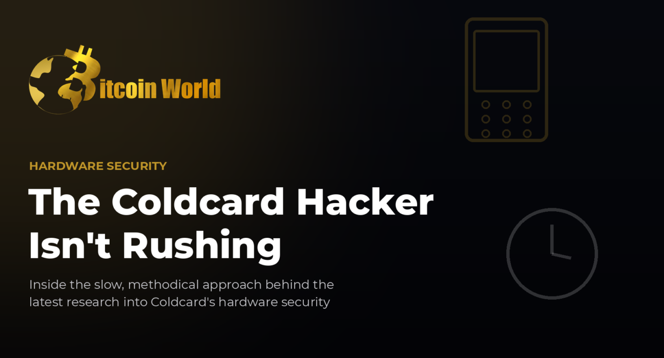 The Coldcard Hacker Isn't Rushing