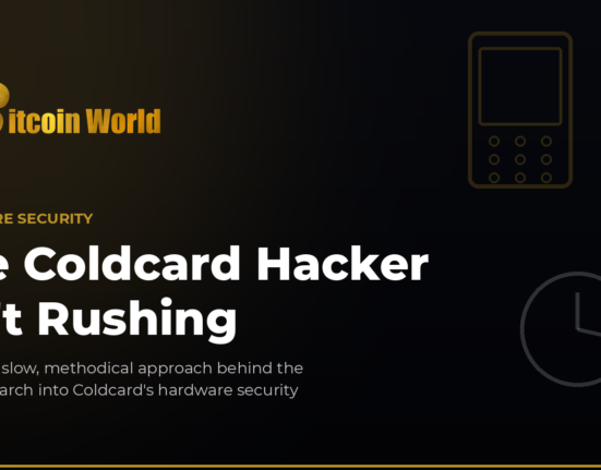The Coldcard Hacker Isn't Rushing
