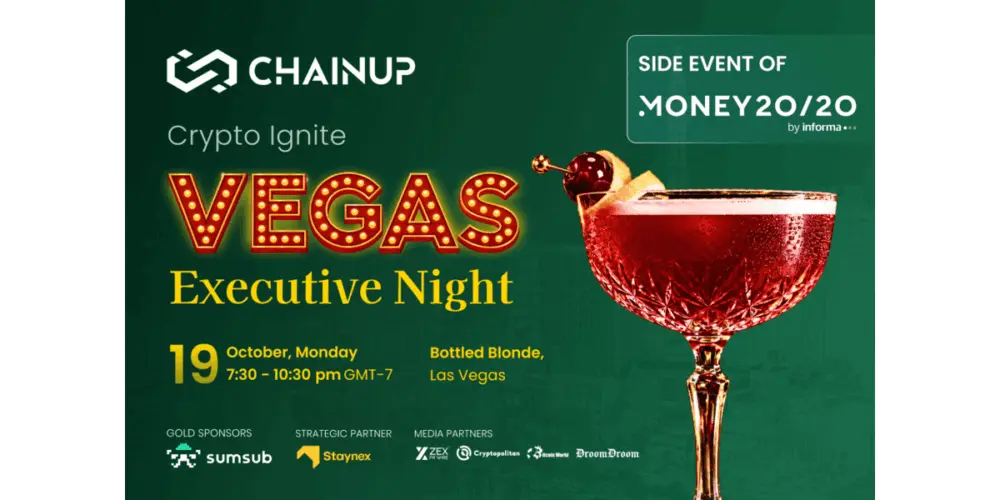 ChainUp Brings Flagship Executive Gathering to Money20/20 USA as TradFi and Digital Assets Align