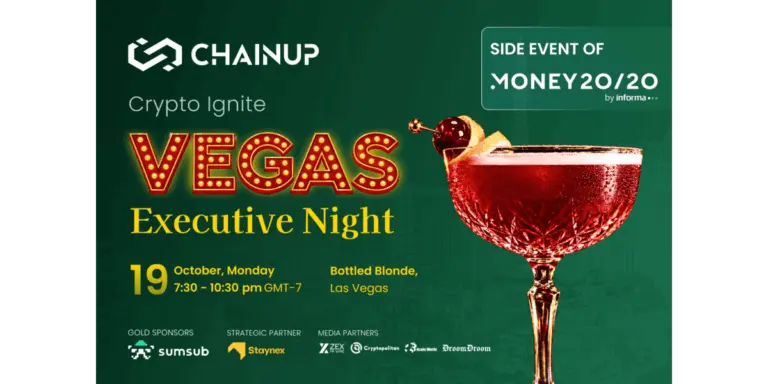 ChainUp Brings Flagship Executive Gathering to Money20/20 USA as TradFi and Digital Assets Align