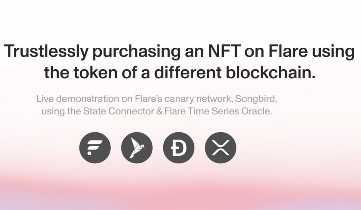 Trustlessly purchasing an NFT on Flare using the token of a different blockchain.