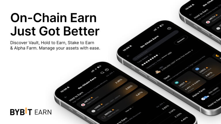 Bybit Introduces Upgraded On-Chain Earn Experience to Simplify Access to DeFi Yield Opportunities