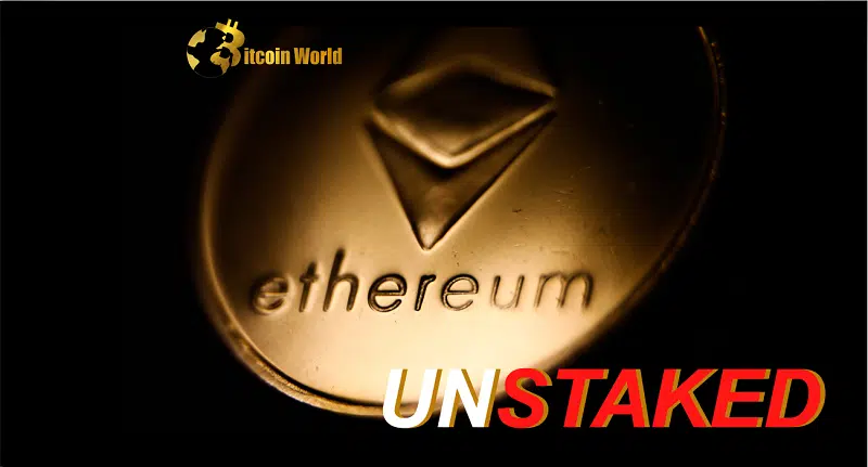 Nearly $2 Billion in Ethereum ($ETH) Are Waiting to Be Unstaked, Blockchain Data Shows