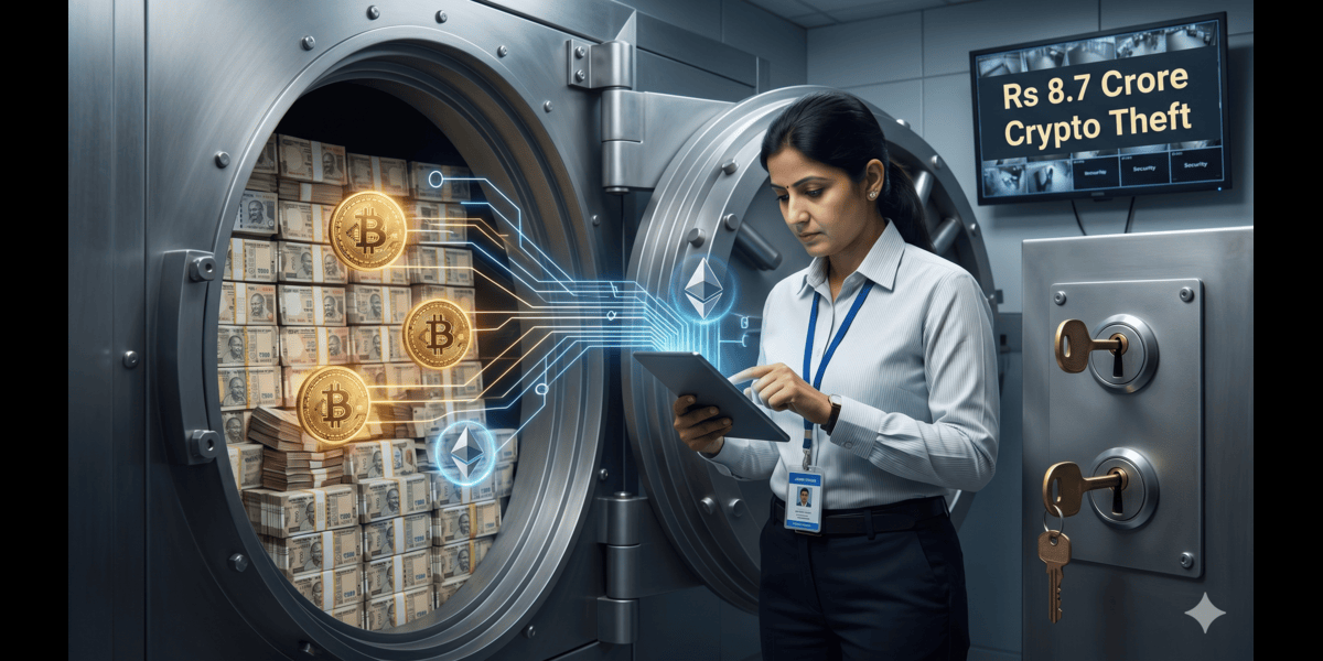 Indian Bank Employee Crypto Theft: How a Joint Custodian Siphoned Rs 8.7 Crore From an RBI Chest