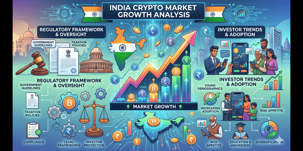 India Crypto Market Growth Analysis: Regulatory Framework and Investor Trends