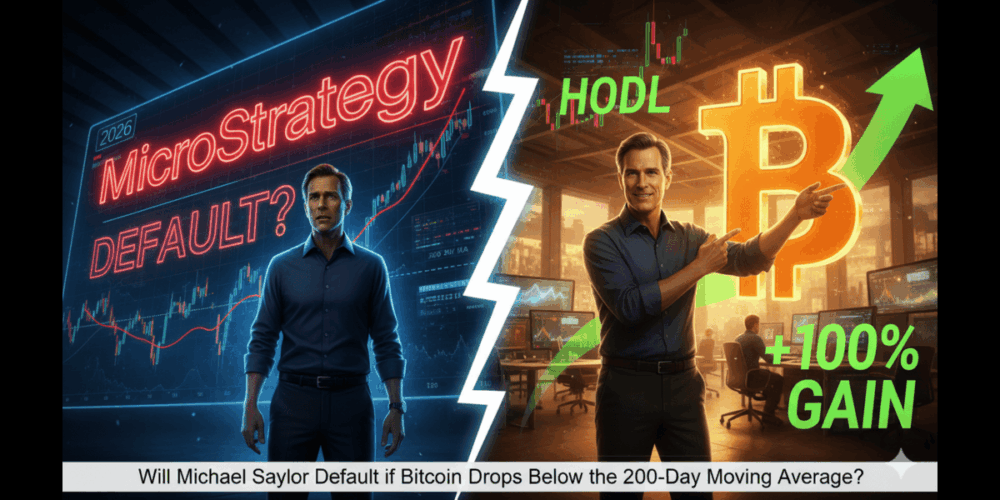 Will Michael Saylor Default if Bitcoin Drops Below the 200-Day Moving Average?