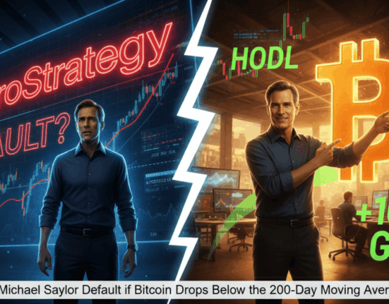 Will Michael Saylor Default if Bitcoin Drops Below the 200-Day Moving Average?