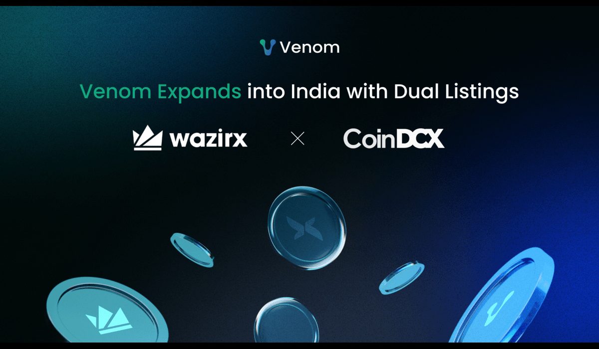 Venom Expands into India with Dual Listings on WazirX and CoinDCX