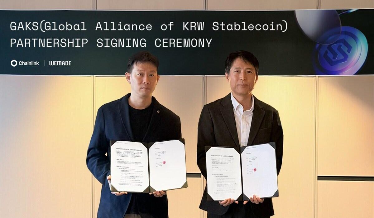 Chainlink Labs Joins WEMADE-Led KRW Stablecoin Alliance 'GAKS' to Advance Korean Digital Asset Standards