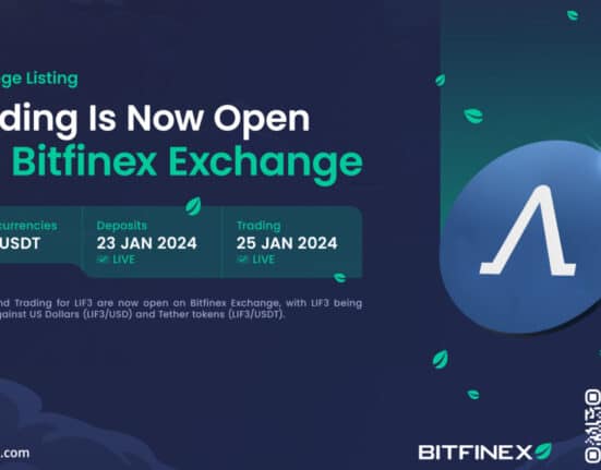 Lif3 Accelerates DeFi Adoption and Innovation with BitFinex Listing