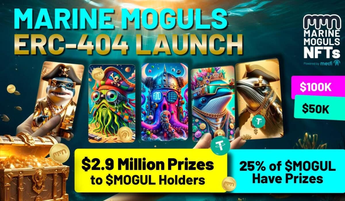Marine Moguls ERC-404 Launch with $2.9 Million in Prizes for Token Holders