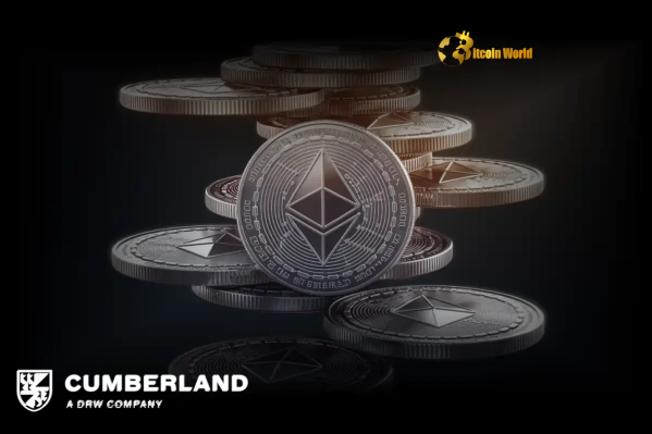 Massive ETH Deposit Cumberland Moves $34.64M to Binance, What it Means