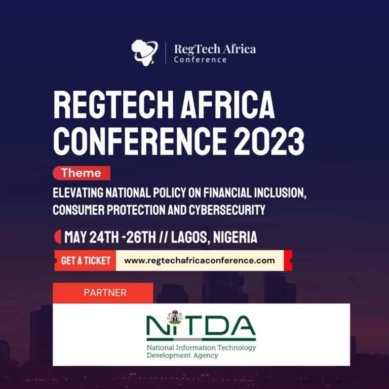 REGTECH AFRICA CONFERENCE: NITDA TO HARP ON NATIONAL DIGITAL ECONOMY POLICIES & STANDARDS AMID DIGITAL REVOLUTION