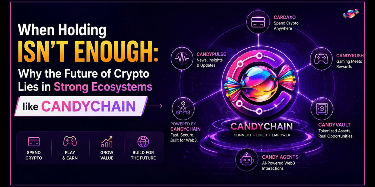 When Holding Isn't Enough: Why the Future of Crypto Lies in Strong Ecosystems like Candychain