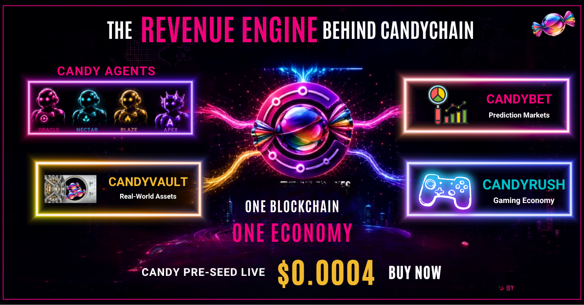 CandyChain Launches $CANDY Pre-Seed Sale, Combining AI, RWAs, Gaming, and Prediction Markets on One Blockchain