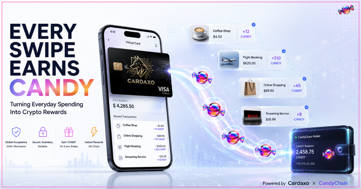 Every Swipe Earns CANDY: How Cardaxo Is Turning Everyday Spending Into Crypto Rewards