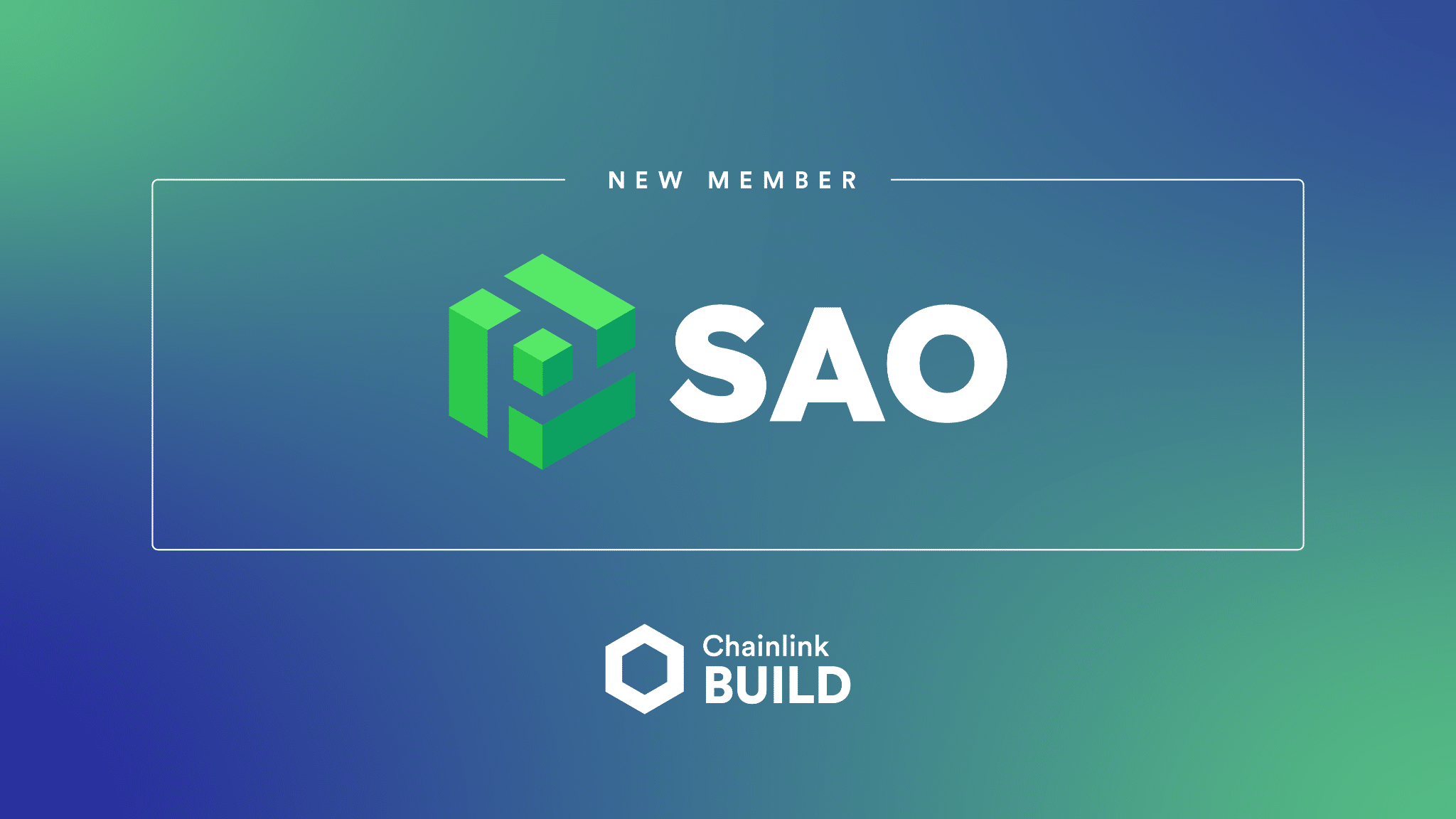SAO Network Joins Chainlink BUILD