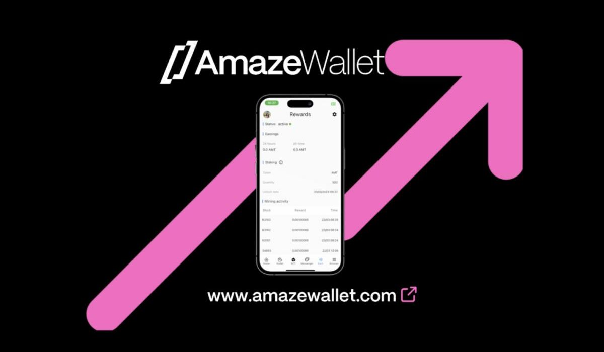 AmazeWallet pre-launch mining skyrockets 3,293% in 1 month