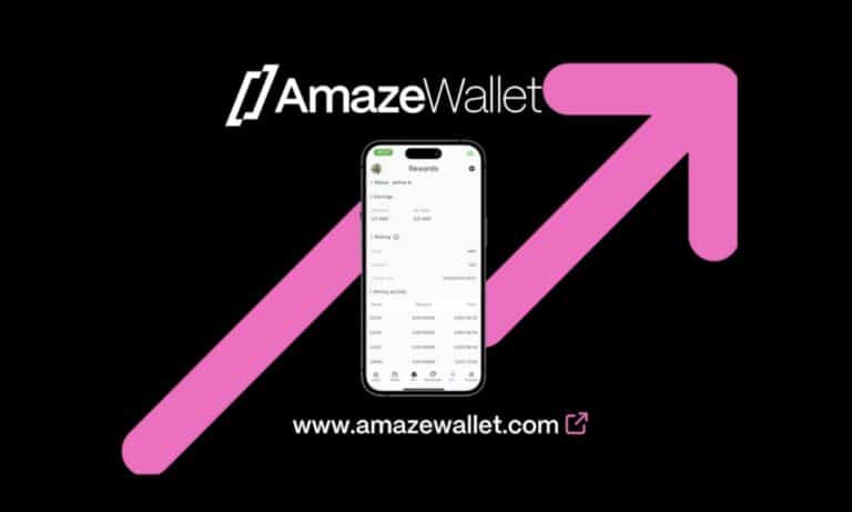 AmazeWallet pre-launch mining skyrockets 3,293% in 1 month