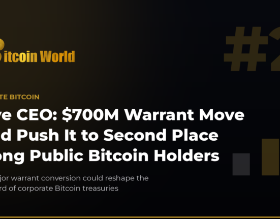 Strive CEO Says a 700 Million Dollar Warrant Move Could Push It to Second Place Among Public Bitcoin Holders