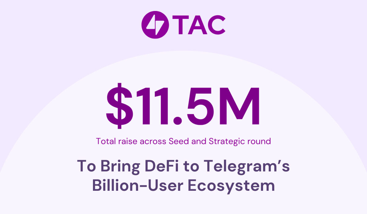 TAC Raises $11.5M to Bring DeFi to Telegram’s Billion-User Ecosystem