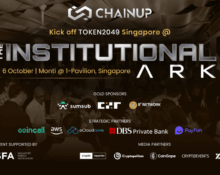 ChainUp Brings The Institutional Ark to TOKEN2049 Singapore, Focusing on Digital Asset Infrastructure and High-Value Deal Flow
