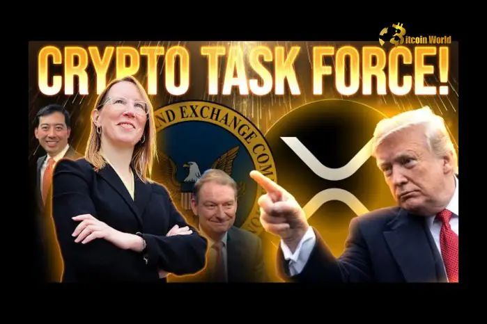 Screenshot of the SEC Crypto Task Force website