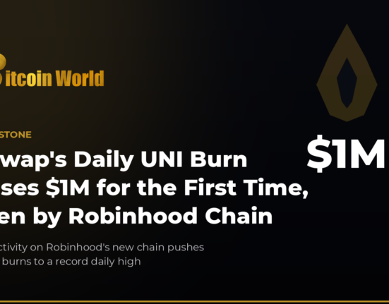 Uniswap's Daily UNI Burn Crosses 1 Million Dollars for the First Time, Driven by Robinhood Chain Activity