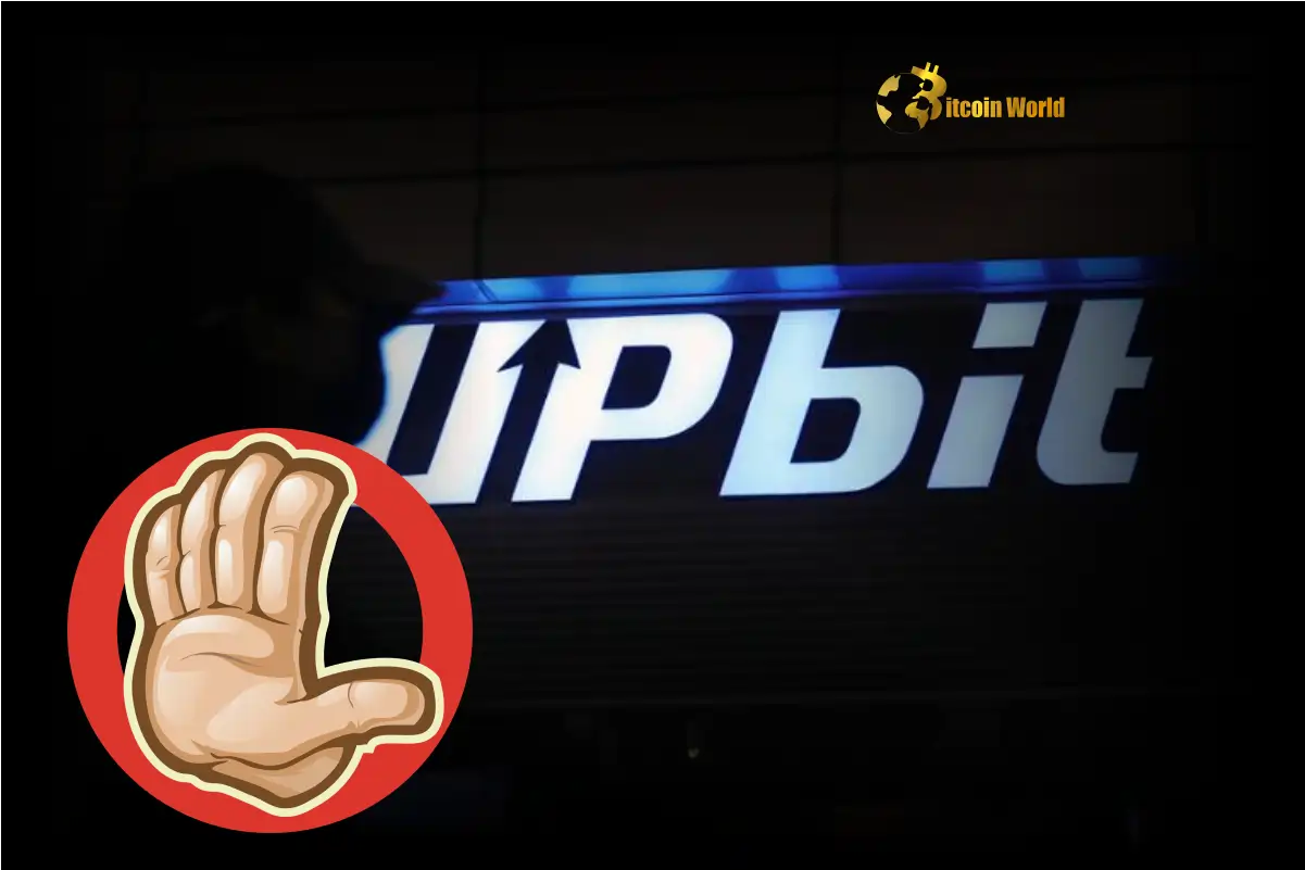 Urgent Alert: Upbit Announces Temporary Suspension of Deposits and Withdrawals