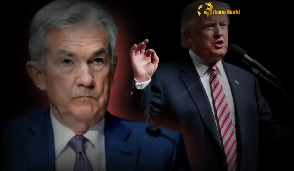 Urgent Call Trump Demands Powell’s Removal Amidst Crypto Market Rate Cut Concerns