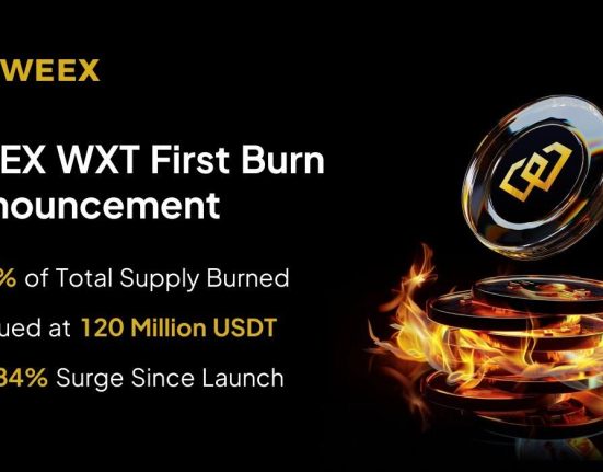 WEEX Completes First-Ever Burn $120 Million Worth of WXT, Reducing Supply by 40%
