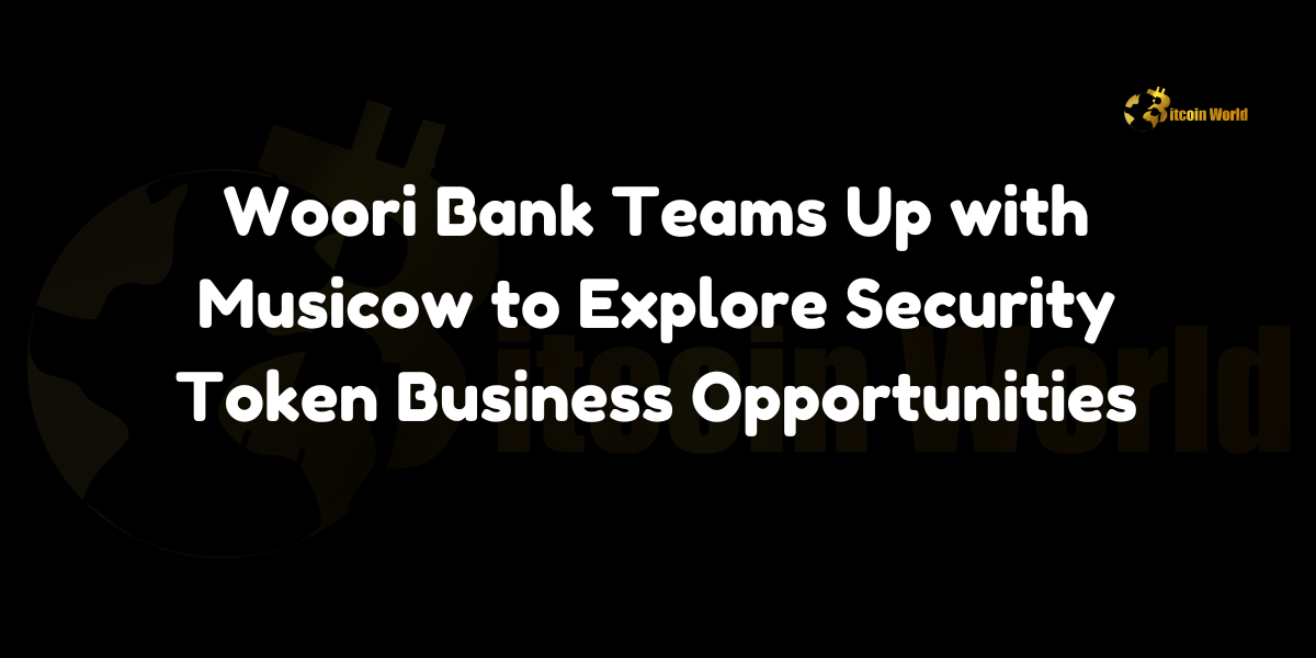 Woori Bank security token business