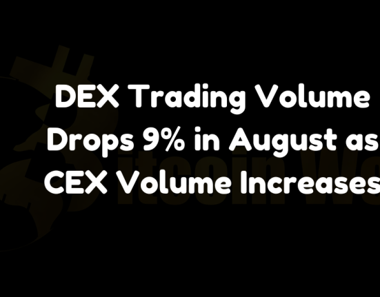 DEX Trading Volume Drops 9% in August as CEX Volume Increases