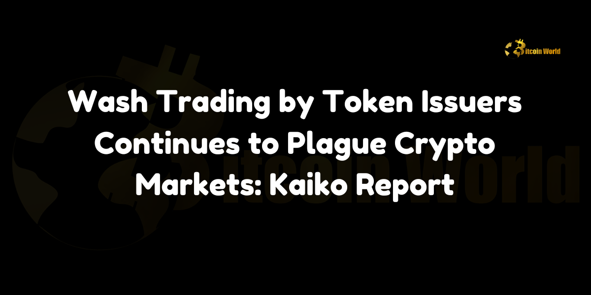 Wash trading by token issuers continues to plague crypto markets, inflating prices on both DEXes and CEXes. Learn more about the impact and examples from Kaiko's report.