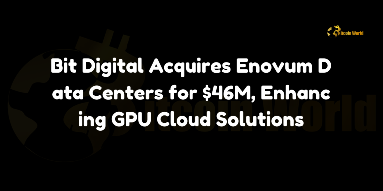 Bit Digital Acquires Enovum Data Centers For $46M, Enhancing GPU Cloud ...