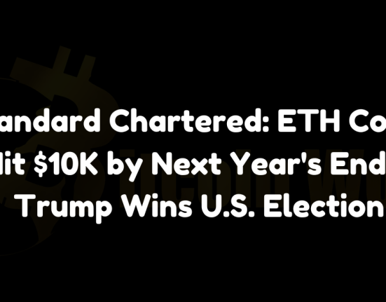 Standard Chartered forecasts Ether (ETH) could reach $10K by the end of next year if Donald Trump wins the U.S. election.