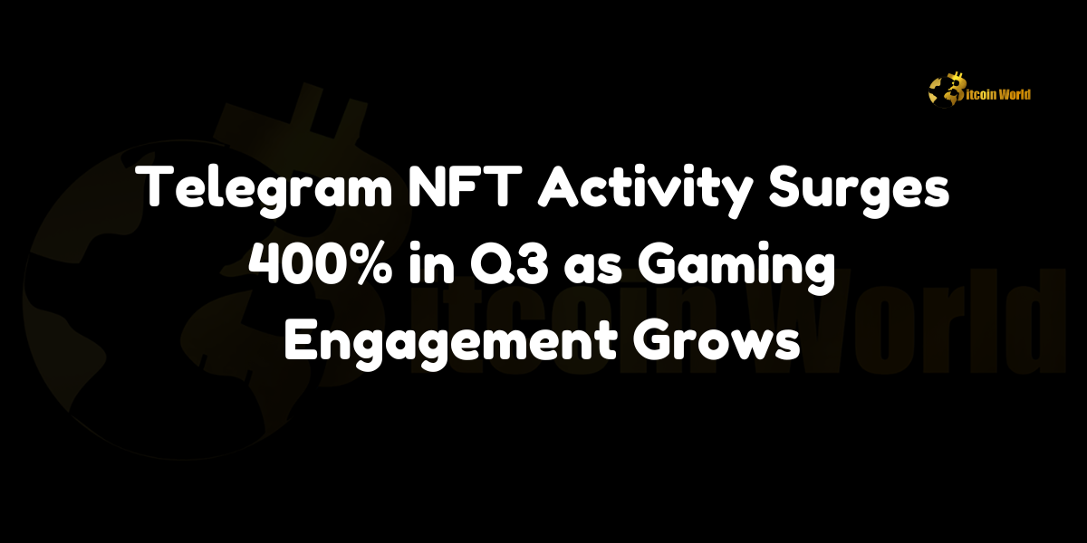 Telegram NFT activity surged by 400% in Q3 2024 as gaming engagement skyrocketed. Discover how NFTs are transforming Telegram gaming communities.