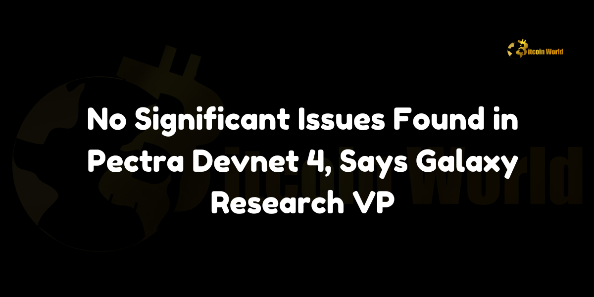 No significant issues found in Pectra Devnet 4, says Galaxy Research VP.