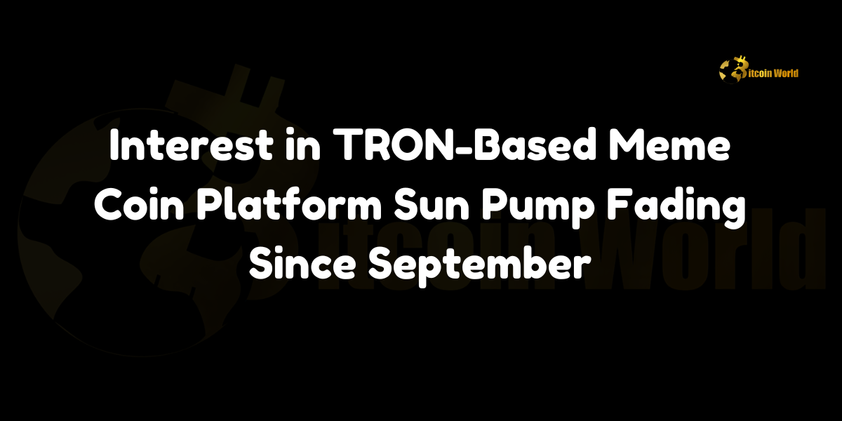 Interest in TRON-based meme coin platform Sun Pump fades as developer activity slows