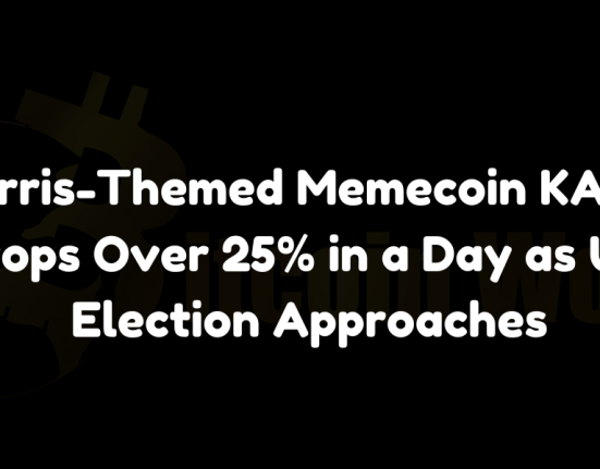 Harris-themed memecoin KAMA drops over 25% in a day as U.S. election approaches.