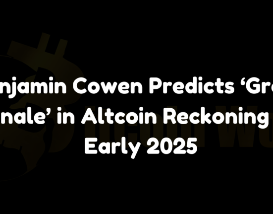 Benjamin Cowen predicts a “grand finale” in altcoin price corrections by early 2025.