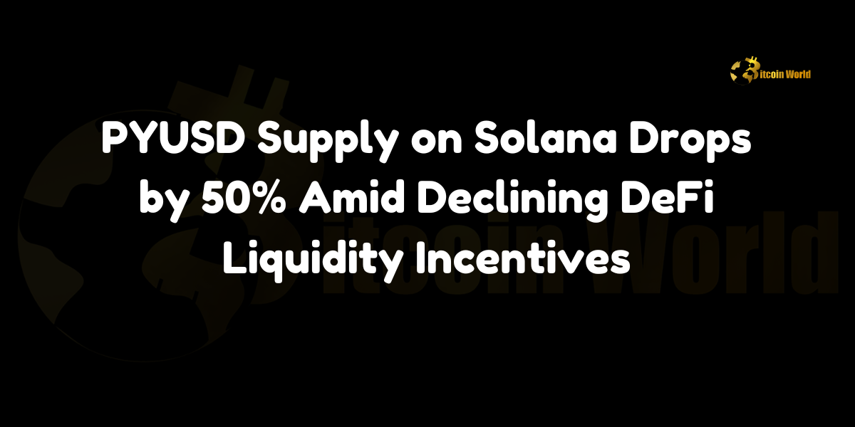 PYUSD Supply on Solana Drops by 50% Amid Declining DeFi Liquidity Incentives logo