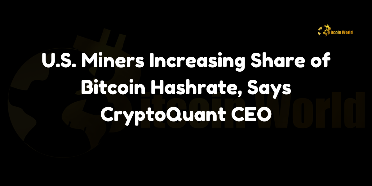 US Miners Increasing Share of Bitcoin Hashrate