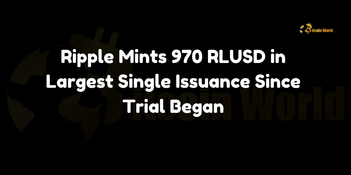 Ripple mints 970 RLUSD