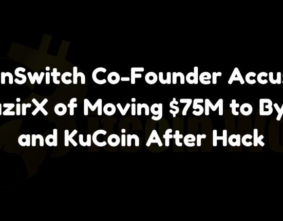 CoinSwitch co-founder accuses WazirX of diverting $75M to Bybit and KuCoin post-hack.