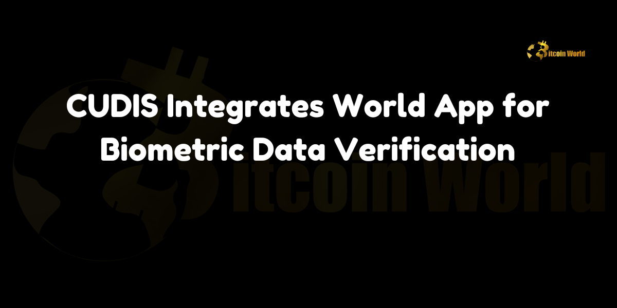 CUDIS integrates World App for biometric data verification, enhancing security and privacy in blockchain-based fitness tracking.