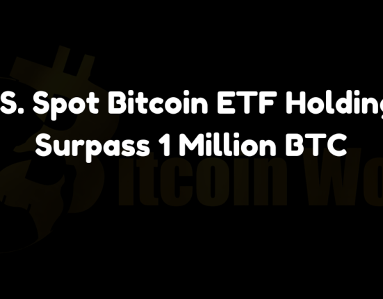 U.S. spot Bitcoin ETF holdings surpass 1 million BTC, now accounting for 5.26% of the total Bitcoin supply.