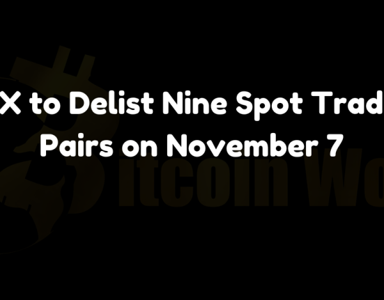 OKX to delist nine spot trading pairs on November 7, including VELA, KAN, WSM, BORING, CEEK, and AVIVE paired with USDT and USDC